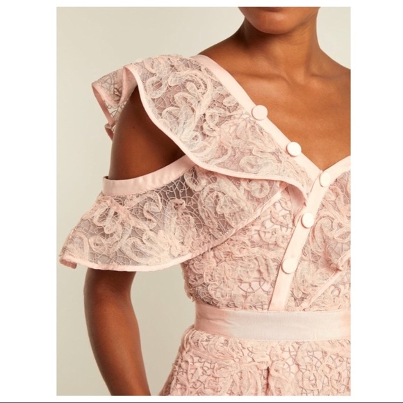 💥6 HR SALE💥 SELF-PORTRAIT FLORAL LACE MIDI DRESS - Picture 2 of 8